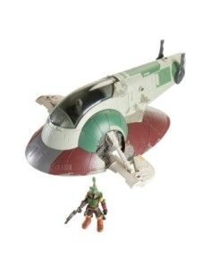 Star Wars Mission Fleet Fahrzeug Vehicle with Figure Firespray with Boba Fett 6 cm