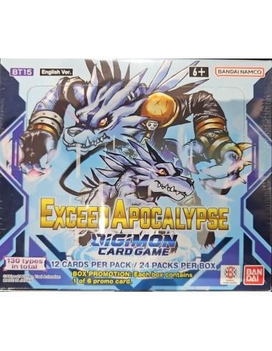 Box Digimon Card Game BT-15 Exceed Apocalypse
