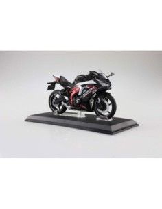 Diecast Bike Series Statue 1/12 Kawasaki Ninja ZX-25R Metallic Spark Black×Peal Flat Stardust White 16 cm