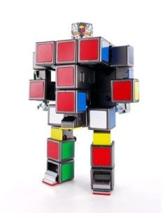 Rubik´s Cube Soul of Chogokin Diecast Action Figure Rubik´s Cube Robo 15 cm