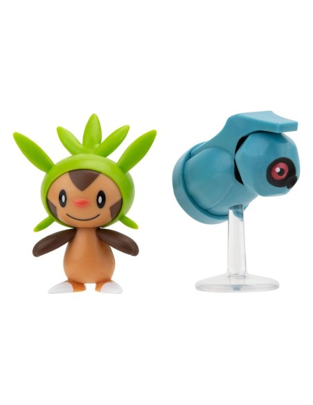 Pokémon Battle Figure First Partner Set Figure 2-Pack Chespin, Beldum 5 cm