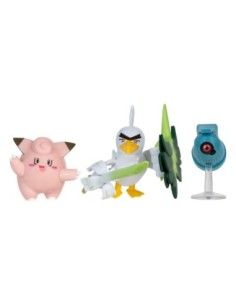 Pokémon Battle Figure Set 3-Pack Clefairy, Beldum, Sirfetch'd 5 cm  Jazwares