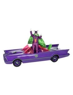 DC Retro Action Figure with vehicle Batman 66 Batmobil with Joker (Gold Label)