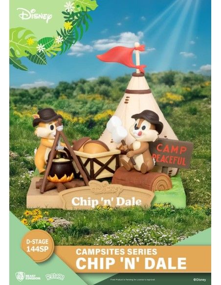 Disney D-Stage Campsite Series PVC Diorama Chip & Dale Special Edition 10 cm  Beast Kingdom