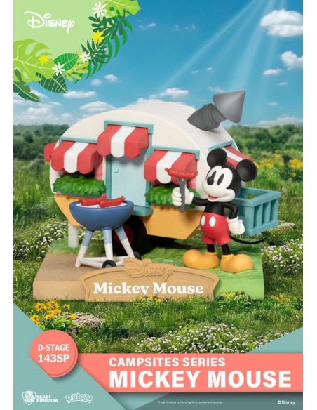 Disney D-Stage Campsite Series PVC Diorama Mickey Mouse Special Edition 10 cm  Beast Kingdom