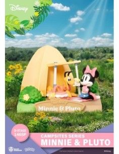 Disney D-Stage Campsite Series PVC Diorama Mini & Pluto Special Edition 10 cm