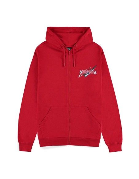 Bleach Zipper Hoodie Red