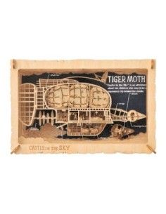 Castle in the Sky Paper Model Kit Paper Theater Wood Style Tiger Moth