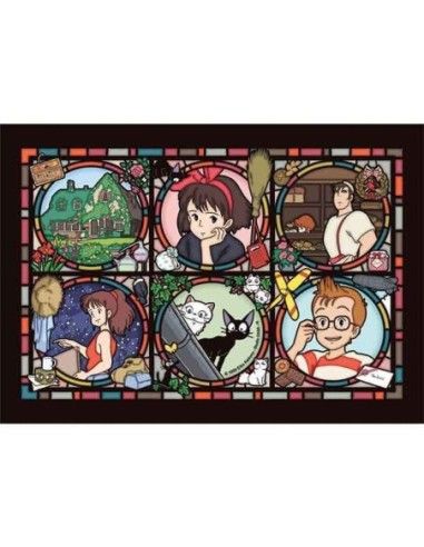 Kiki's Delivery Service Jigsaw Puzzle Stained Glass Characters (1000 pieces)  ENSKY