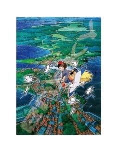 Kiki's Delivery Service Jigsaw Puzzle Stained Glass Koriko City's Sky (500 pieces)  ENSKY