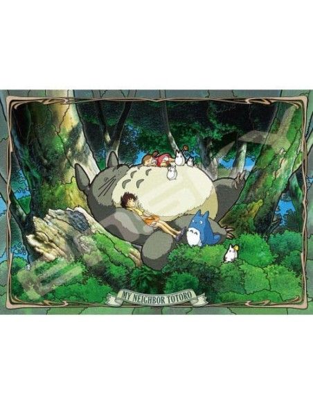 My Neighbor Totoro Jigsaw Puzzle Stained Glass Napping with Totoro (500 pieces)