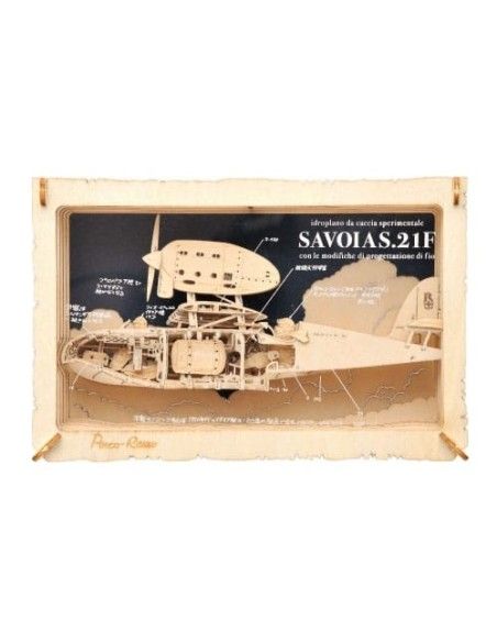 Porco Rosso Paper Model Kit Paper Theater Wood Style Savoia  ENSKY