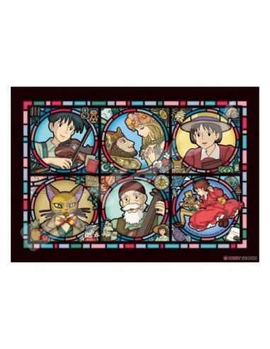 Whisper of the Heart Jigsaw Puzzle Stained Glass Characters Gallery (208 pieces)