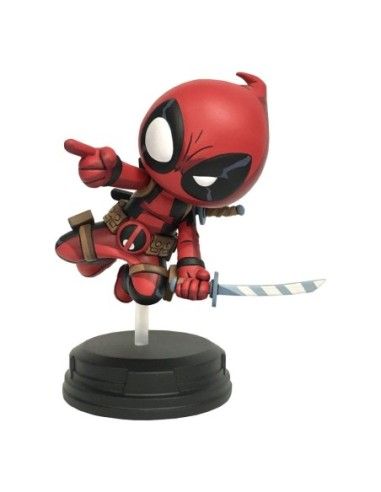 Marvel Animated Statue Deadpool (Jumping) 18 cm