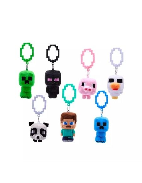 Minecraft Plush Hangers 8 cm Series 1 Display (18)