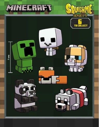 Minecraft Squishme Anti-Stress Figures 7 cm Series 5 Display (16)