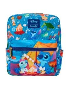 Disney by Loungefly Mini Backpack Lilo and Stitch Camping Cuties AOP