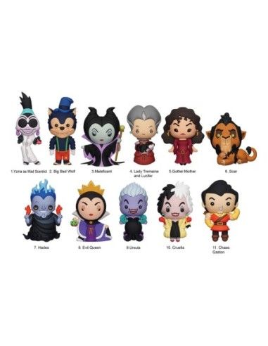 Disney PVC Bag Clips Villains Series 3 Display (24)