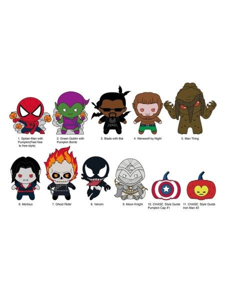 Marvel PVC Bag Clips Halloween/Strange Tales Series 1 Display (24)