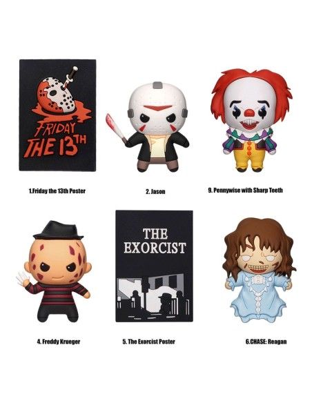 Warner Brothers Magnets Horror Series 1 Display (12)  Monogram