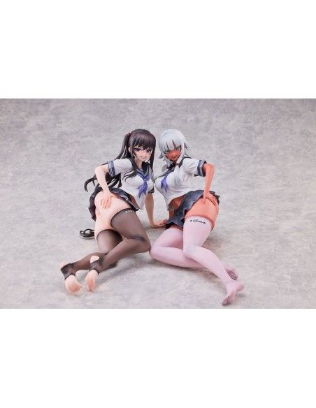 World Where the Thickness of a Girl's Thighs is Equal to Her Social Status Statues 1/5 Raura Aiza & Iroha Shishikura 14 cm