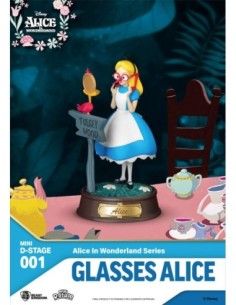 Alice in Wonderland Mini Diorama Stage PVC Statue Glasses Alice 10 cm  Beast Kingdom