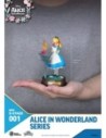Alice in Wonderland Mini Diorama Stage PVC Statue Glasses White Rabbit 10 cm  Beast Kingdom