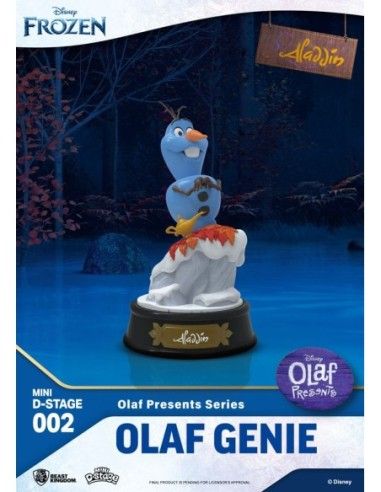 Frozen Mini Diorama Stage PVC Statue Olaf Presents Olaf Genie 12 cm