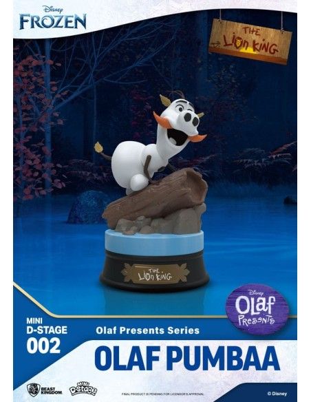 Frozen Mini Diorama Stage PVC Statue Olaf Presents Olaf Pumba 12 cm