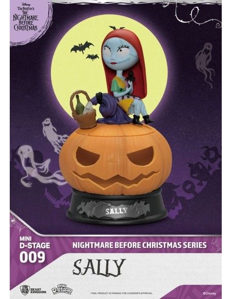 The Nightmare Before Christmas Mini Diorama Stage PVC Figure Sally 10 cm  Beast Kingdom