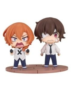 Bungo Stray Dogs Wan! Chibi Figures Osamu Dazai & Chuya Nakahara: Fourteen-Year-Old Ver. 8 cm