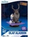 Frozen Mini Diorama Stage PVC Statue Olaf Presents Olaf Aladdin 12 cm  Beast Kingdom