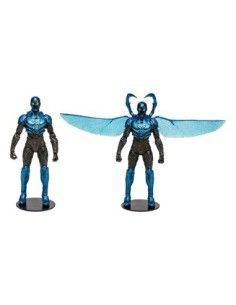 DC Blue Beetle Action Figures 2-Pack Blue Beetle Regular & Battle Mode 18 cm