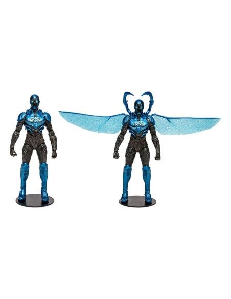 DC Blue Beetle Action Figures 2-Pack Blue Beetle Regular & Battle Mode 18 cm