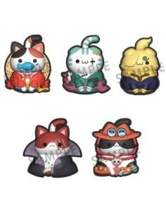 One Piece Mega Cat Project Nyan Piece Nyan! Rubber Clip 3 cm Assortment (5)