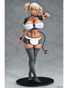 Original Character Statue 1/6 Black Gal Maid Succubus Cocoa 30 cm  Q-Six