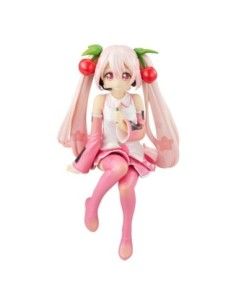 Hatsune Miku Noodle Stopper PVC Statue Sakura Miku 2022 Pearl Color 13 cm  FURYU