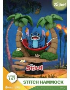 Lilo & Stitch D-Stage PVC Diorama Stitch Hammock 13 cm  Beast Kingdom