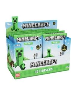 Minecraft: 3D Eraser Foil Bag - 24 Piece CDU