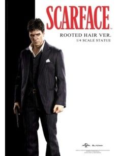 Scarface: Tony Montana Rooted Hair Version 1:4 Scale Statue