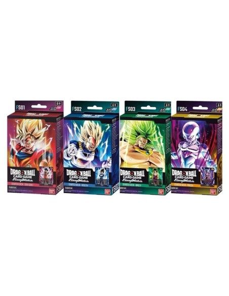 DRAGON BALL SUPER TCG Box FUSION WORLD 4X Starter Deck FB01 FB02 FB03 FB04