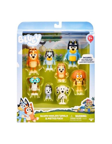 Bluey Action Figures 8-Pack