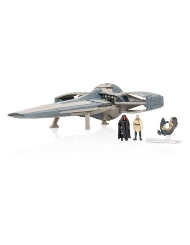 Star Wars Vehicle with Figure Deluxe Sith Infiltrator Episode 1 Collection 20 cm  Jazwares