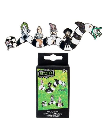 Beetlejuice by Loungefly Enamel Pins Sandworm Puzzle Blind Box Assortment (12)