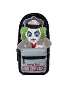 Beetlejuice by Loungefly Pencil Case Mini Backpack Here lies Beetlejuice  Loungefly