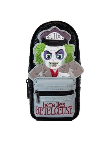 Beetlejuice by Loungefly Pencil Case Mini Backpack Here lies Beetlejuice