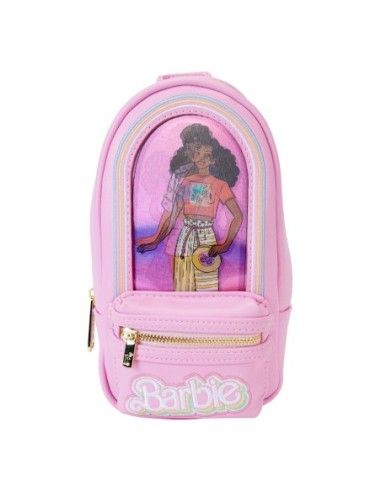 Mattel by Loungefly Pencil Case Mini Backpack Barbie 65th Anniversary Doll Box