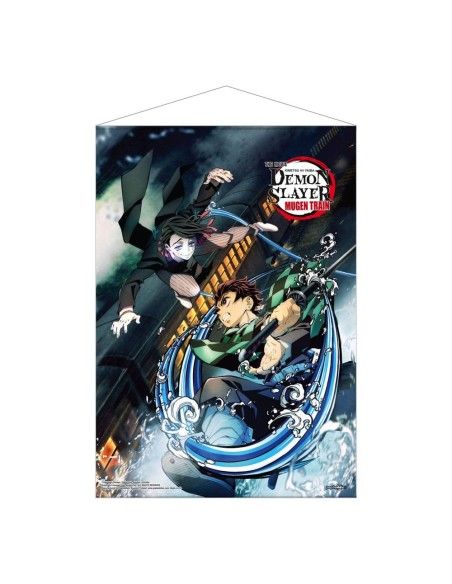 Demon Slayer: Kimetsu no Yaiba Wallscroll Mugen Train Tanjiro Vs Enmu 50 x 70 cm  POPbuddies