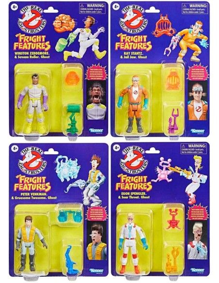 Ghostbusters 5 Inch Action Figure Fright Features Set of 4 11cm