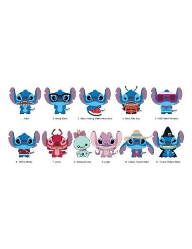 Lilo & Stitch Plush Bag Clips Stitch Charm Display (24)